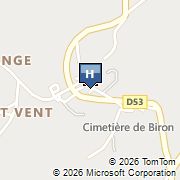 Le Prieure au Chateau de Biron Map